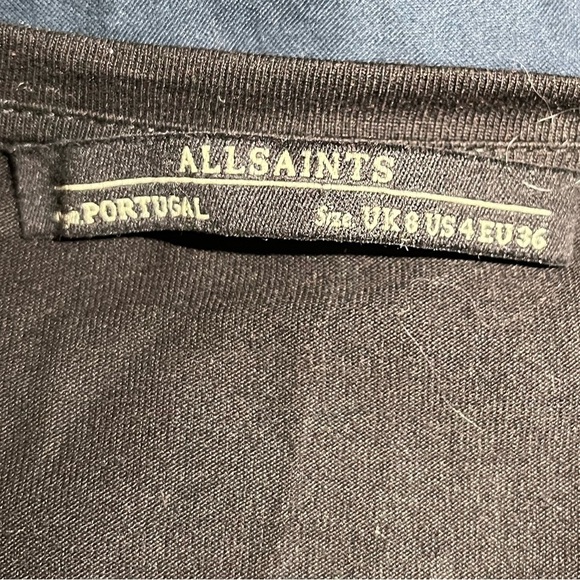 All Saints Alvie Silk Panel Sleeveless Top Designer Luxury Revolve Anthropologie - Picture 5 of 8